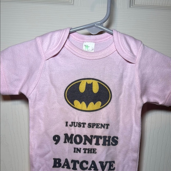 Pink Batman Baby Onesie - Picture 3 of 6